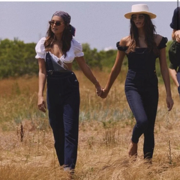 We Wore What Blue Denim Overall Size Xsmall - Picture 1 of 6